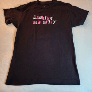 XX Machine Gun Kelly Black Tshirt With Graphics Size Medium
